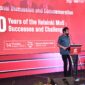 Gubernur Aceh, Muzakir Manaf, Memberi sambutan sekaligus membuka secara resmi International Discussion and commemoration 20 year of the helsinki MoU di Hermes Palace, Kamis (14/08/2025). Foto: Humas Aceh