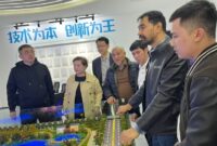 Gubernur Aceh, Muzakir Manaf, di dampingi Dinas Penanaman Modal dan Pelayanan Terpadu Satu Pintu (DPMPTSP) Aceh, Staf Ahli Gubernur Aceh Teuku Irsyadi, Direktur Utama PT Pembangunan Aceh (PEMA) Mawardi Nur, Ketua Kamar Dagang dan Industri (KADIN) Aceh Muhammad Iqbal melakukan kunjungan lapangan untuk mengkaji secara langsung teknologi dan manajemen industri peternakan modern di Provinsi Henan, Tiongkok, Selasa (14/10/2025). Foto: Humas Aceh