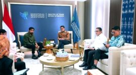 Gubernur Aceh Muzakir Manaf didampingi oleh staf khusus T. Irsyadi dan Kepala Dinas Perindustrian dan Perdagangan Aceh T. Adi Darma, ST bertemu dengan sejumlah Kementerian terkait di Jakarta Senin (19/1/2026).