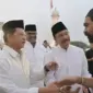 Gubernur Aceh Muzakir Manaf, Wagub Aceh Fadhlullah, Mendagri Tito Karnavian dan Mensos Saifullah Yusuf dalam acara buka bersama saat penutupan Aceh Ramadan Festival 2026 di halaman Masjid Raya Baiturrahman Banda Aceh.