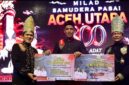 Wakil Gubernur Aceh, Fadhlullah, S.E. (Dek Fadh), menyerahkan bantuan buffer stock penanggulangan bencana tahun 2026 senilai Rp 6.787.464.091 kepada Pemerintah Kabupaten Aceh Utara, di halaman Kantor Bupati Aceh Utara, Minggu (13/9/2026). Foto: Humas Aceh