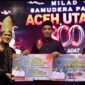 Wakil Gubernur Aceh, Fadhlullah, S.E. (Dek Fadh), menyerahkan bantuan buffer stock penanggulangan bencana tahun 2026 senilai Rp 6.787.464.091 kepada Pemerintah Kabupaten Aceh Utara, di halaman Kantor Bupati Aceh Utara, Minggu (13/9/2026). Foto: Humas Aceh